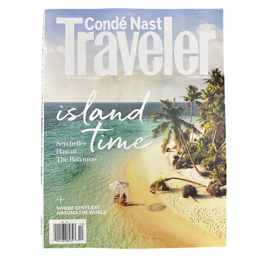 Conde Nast Traveler Magazine December 2025 Travel Island Time Vacation Travel
